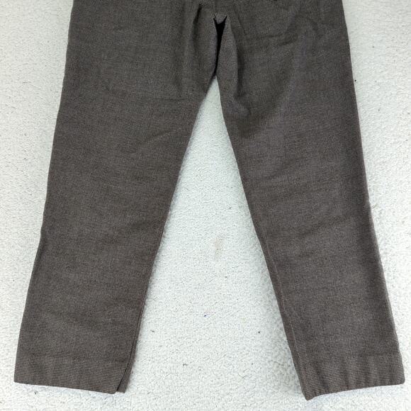 Brax Cooper Fancy Regular Fit Brown Wool Stretch Pants Slim Men's Size 38/36 - Picture 6 of 10